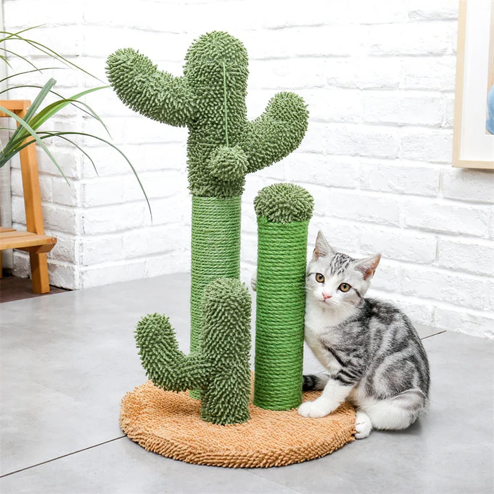 Cat Scratching Cactus Tree