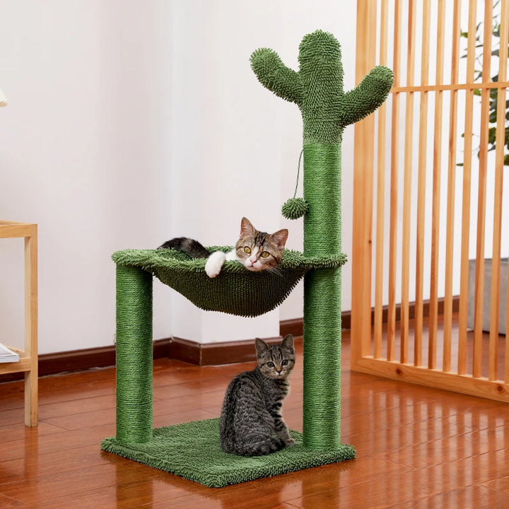 Cat Scratching Cactus Tree