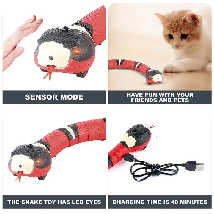 Smart Snake Sensing Cat Toys